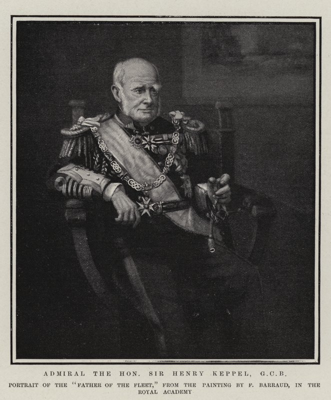 Amiraali Sir Henry Keppel, GCB (kunnia-amiraali) tekijältä Francois Barraud