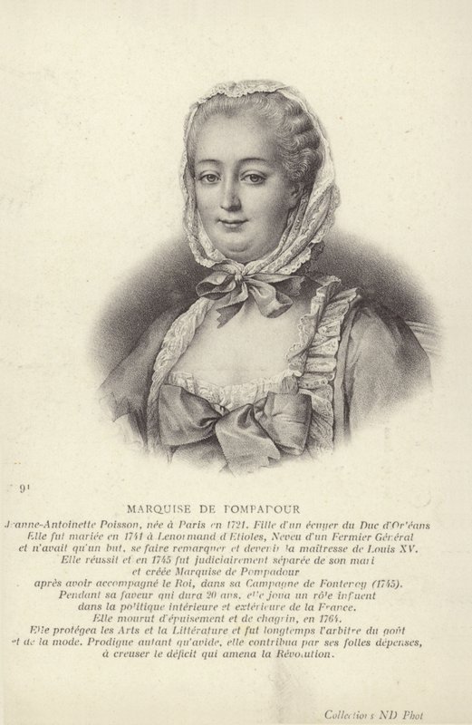 Pompadour Marquise tekijältä Francois Hubert Drouais