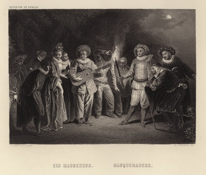 Naamiaiset tekijältä Francois Louis Joseph Watteau