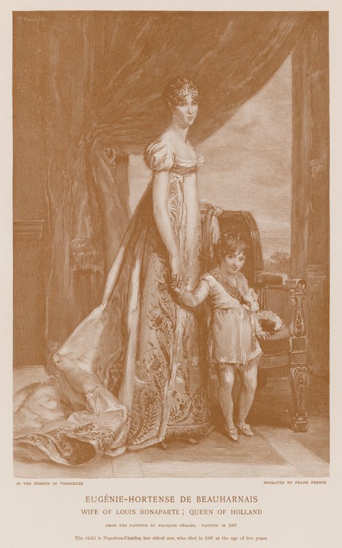 Eugene-Hortense de Beauharnais ja Napoleon-Charles tekijältä Francois Pascal Simon Gerard