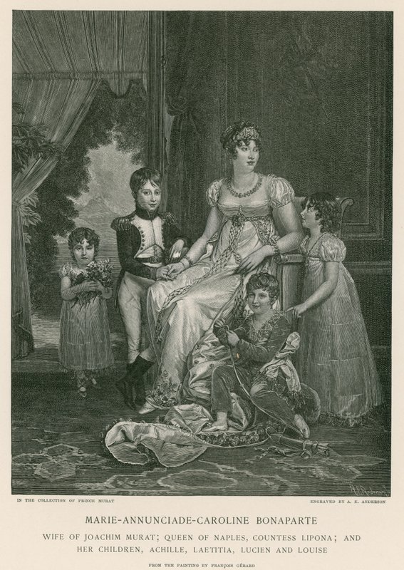 Marie-Annunciade-Caroline Bonaparte tekijältä Francois Pascal Simon Gerard