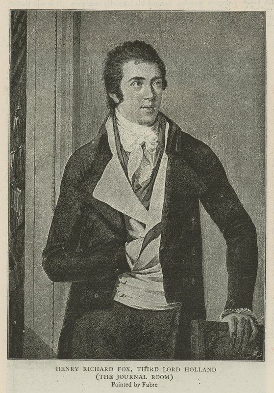 Henry Richard Fox, kolmas Lord Holland tekijältä Francois Xavier Fabre