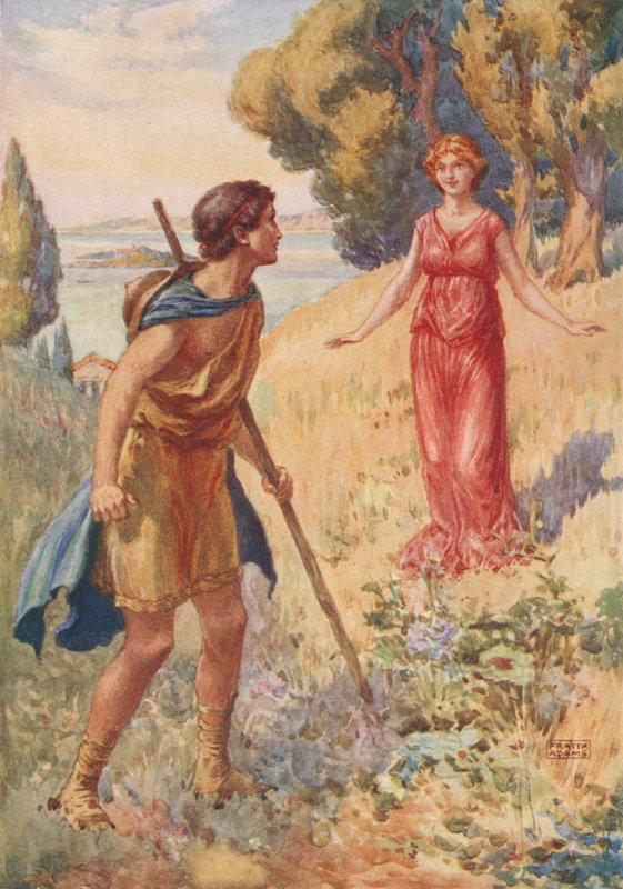 Lycius Meets Lamia, John Keatsin Lamiasta tekijältä Frank Adams