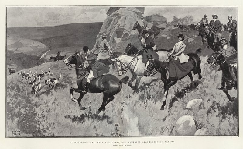 Onnistunut päivä Devonin ja Somersetin staghoundien kanssa Exmoorissa tekijältä Frank Craig