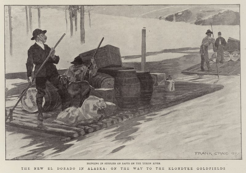 Uusi El Dorado Alaskassa, matkalla Klondyke Goldfieldsiin tekijältä Frank Craig