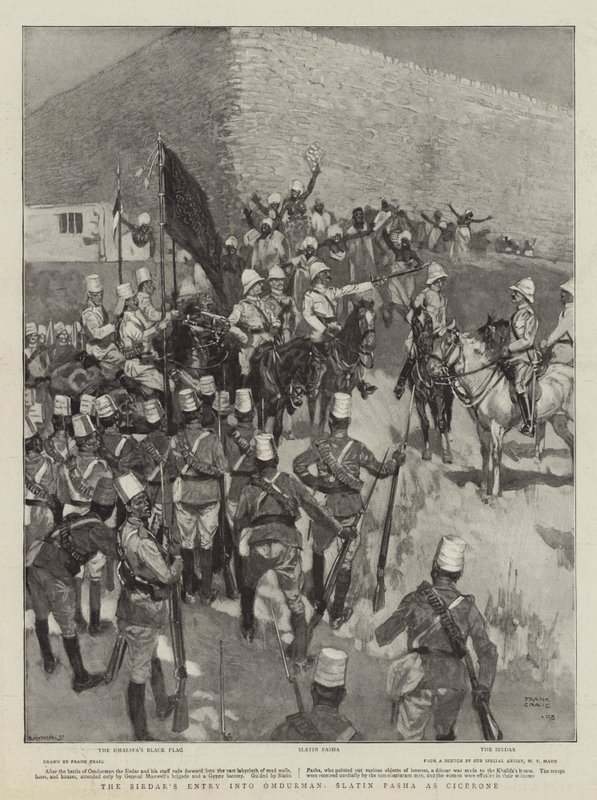 Sirdarin tulo Omdurmaniin, Slatin Pasha Ciceronena tekijältä Frank Craig