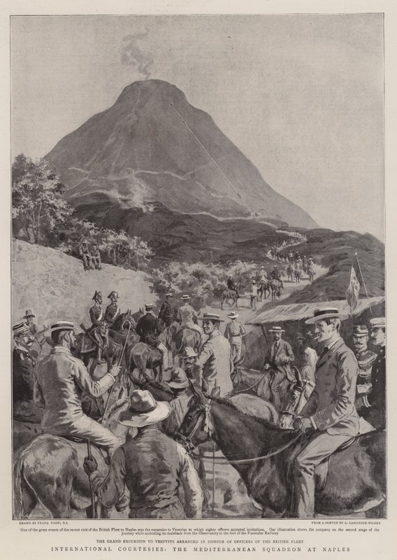 Kansainvälinen kohteliaisuus, Välimeren laivue Napolissa tekijältä Frank Dadd