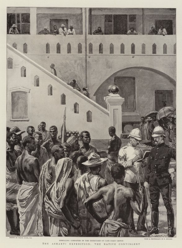 Ashanti-retkikunta, syntyperäinen joukko tekijältä Frank Dadd