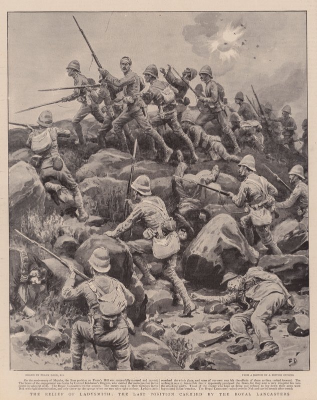 Ladysmithin helpotus, kuninkaallisten Lancasterien viimeinen asema tekijältä Frank Dadd