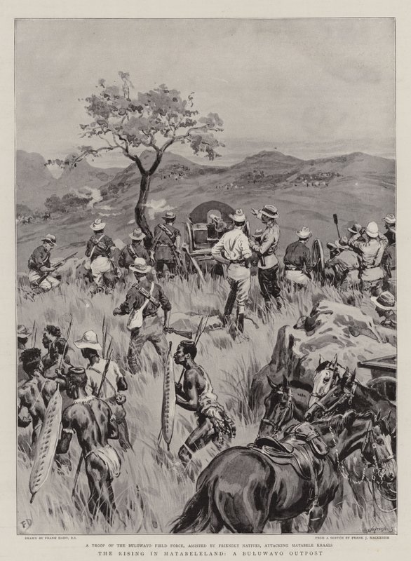 The Rising in Matabeleland, Buluwayon etuvartio tekijältä Frank Dadd