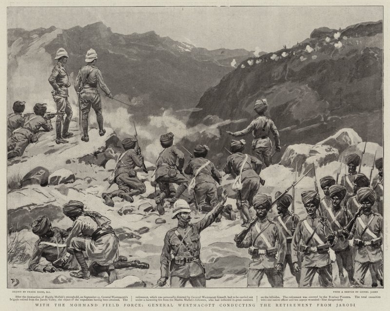 Mohmand Field Force, kenraali Westmacott johti eläkkeelle Jarobista tekijältä Frank Dadd