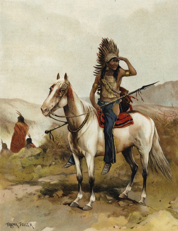 Sioux-intiaanipäällikkö tekijältä Frank Feller