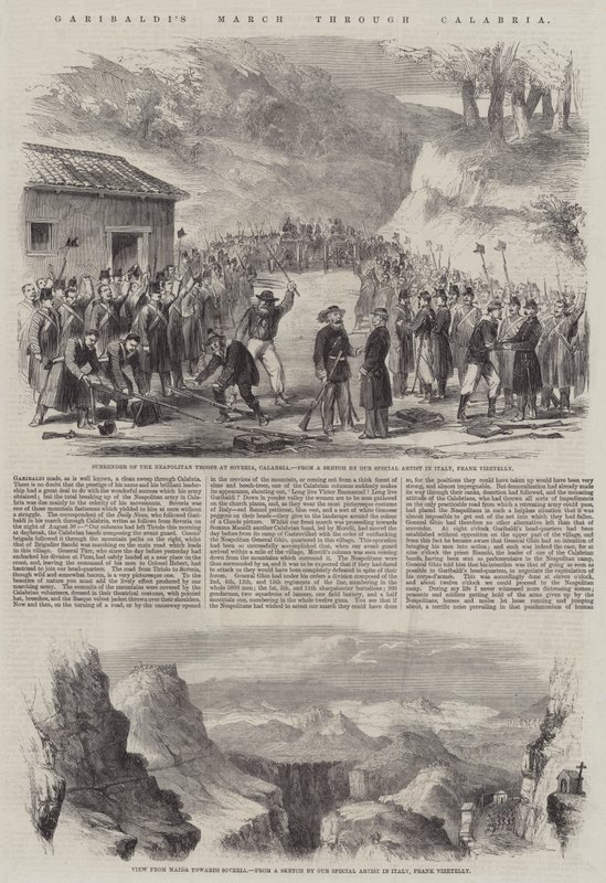 Garibaldin marssi Calabrian läpi tekijältä Frank Vizetelly