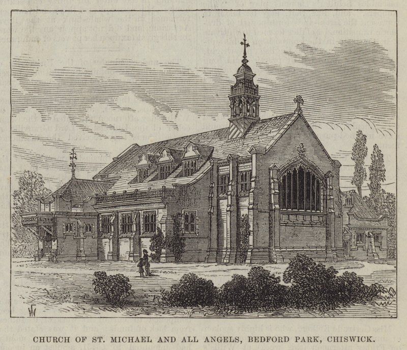 Pyhän Mikaelin ja kaikkien enkelien kirkko, Bedford Park, Chiswick tekijältä Frank Watkins