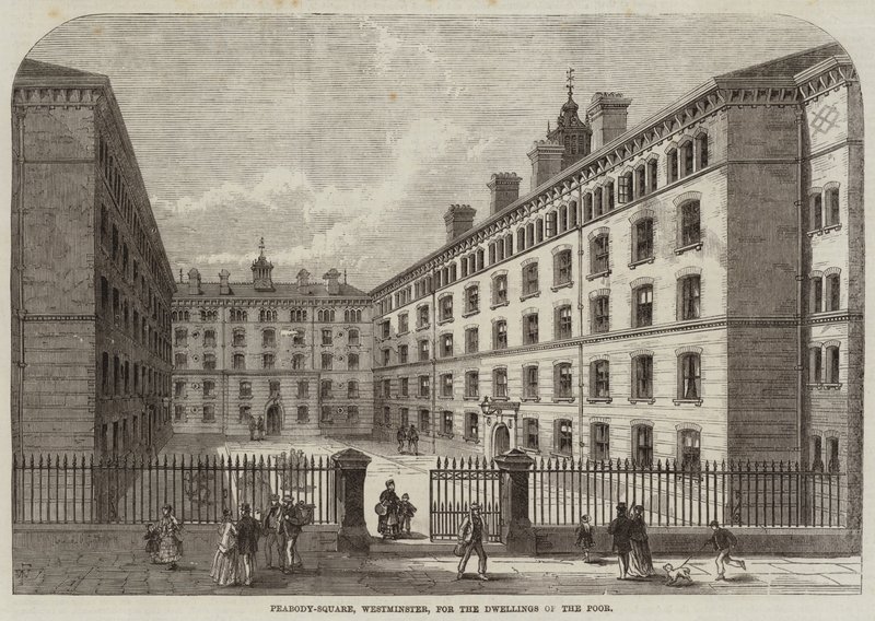 Peabody-Square, Westminster, köyhien asunnoille tekijältä Frank Watkins