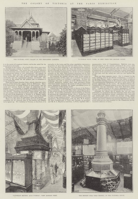 Victorian siirtokunta Pariisin näyttelyssä tekijältä Frank Watkins