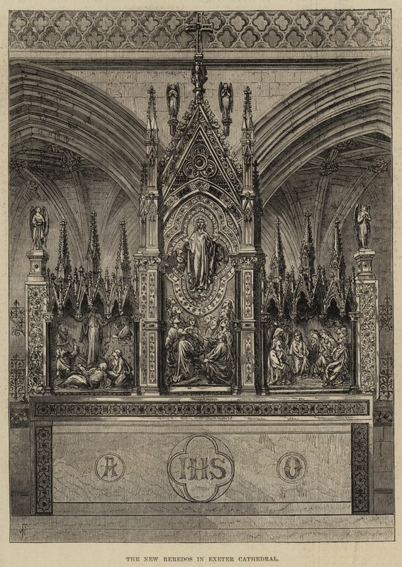 Uusi Reredos Exeterin katedraalissa tekijältä Frank Watkins