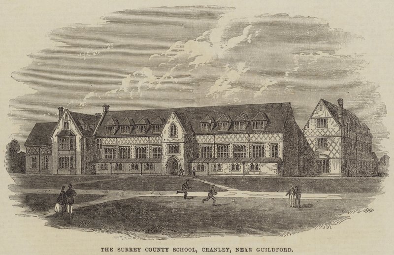 Surrey County School, Cranley, lähellä Guildfordia tekijältä Frank Watkins