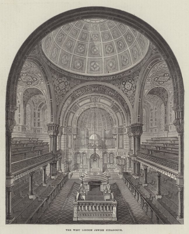 Länsi-Lontoon juutalainen synagoga tekijältä Frank Watkins