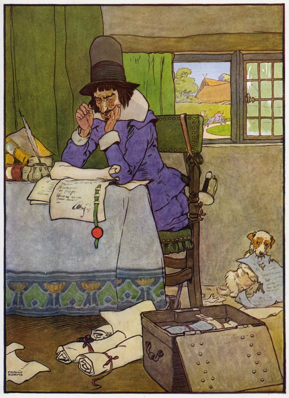 Kuva Babes in the Woodiin (väri litho) tekijältä Frank Adams