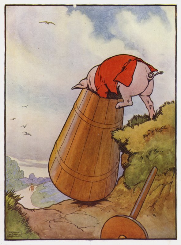 Kuvitus kolmelle porsaalle tekijältä Frank Adams
