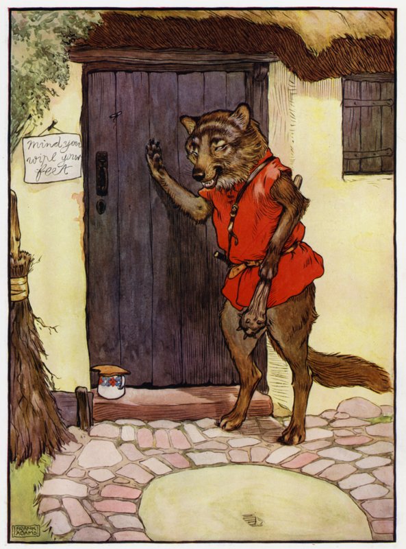 Punahilkka (väri litho) tekijältä Frank Adams