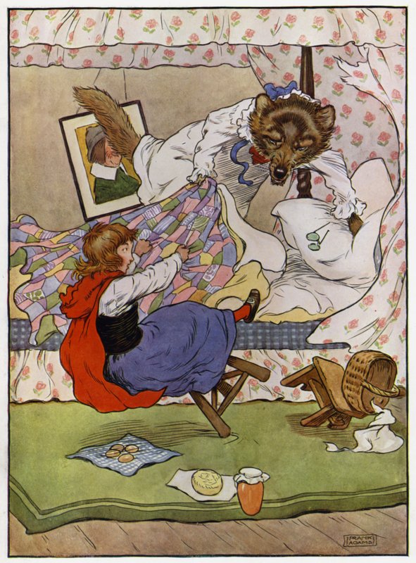 Punahilkka (väri litho) tekijältä Frank Adams