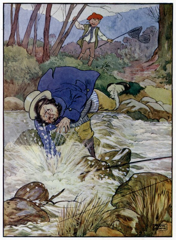 Kolme iloista kalastajaa tekijältä Frank Adams