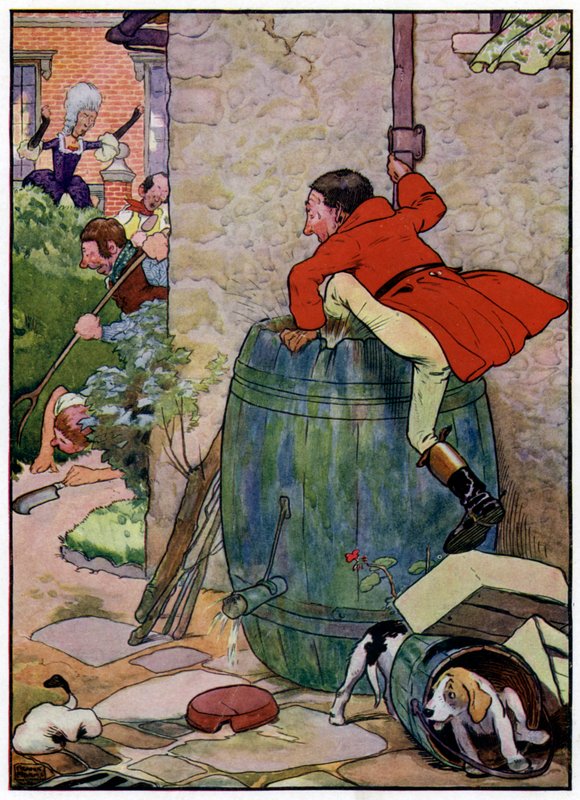 Three Jolly Huntsmen (väri litho) tekijältä Frank Adams