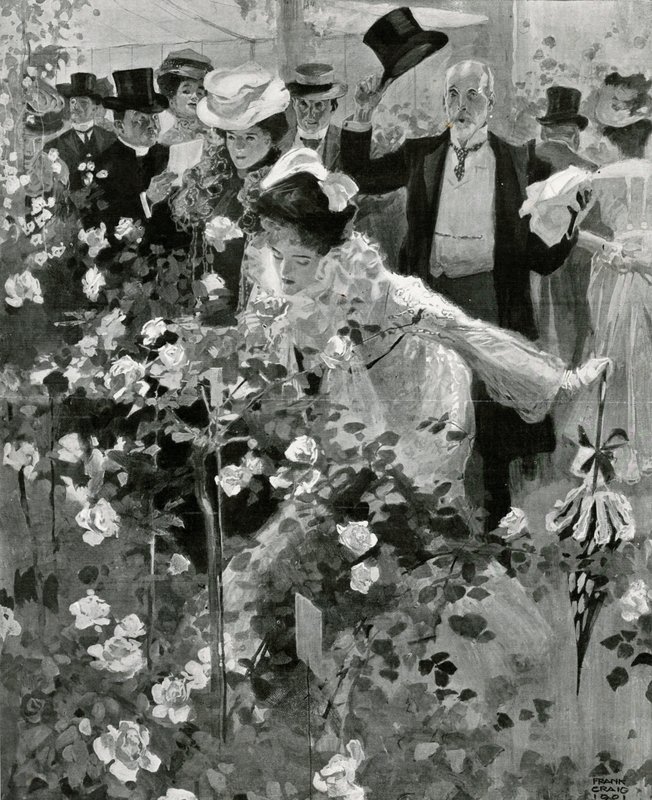 Royal Horticultural Societyn näyttely Temple Gardensissa tekijältä Frank Craig