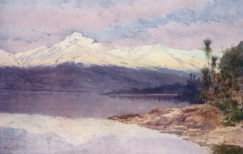 Uusi-Seelanti: Diamond Lake (värilitra) tekijältä Frank H Wright