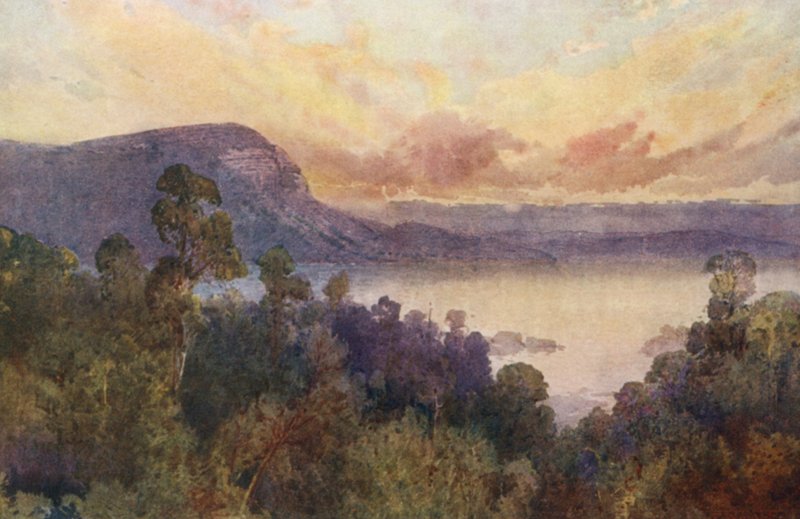 Uusi-Seelanti: Lake Waikare-Moana (värilitra): Lake Waikare-Moana (värilitra) tekijältä Frank H Wright