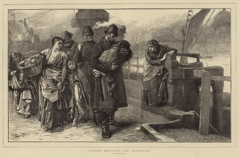 London Sketches - The Foundling tekijältä Frank Holl