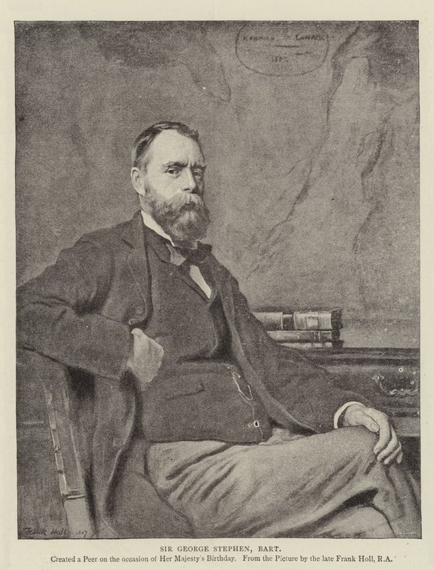 Sir George Stephen, vapaaherra tekijältä Frank Holl