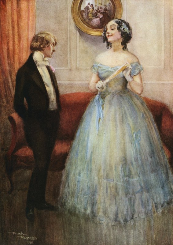 The Eldest Miss Larkins (värilitografia) tekijältä Frank Reynolds