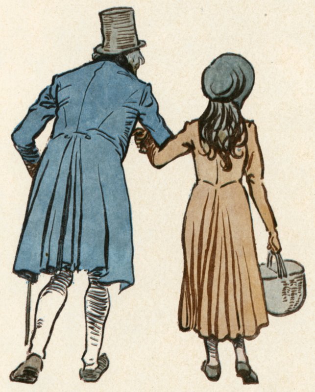 The Old Curiosity Shop: (värilitro): Otsikkosivun kuvitus (värilitro) tekijältä Frank Reynolds
