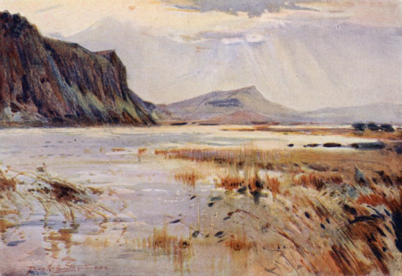 Crag Lough (väri litho) tekijältä Frank Southgate