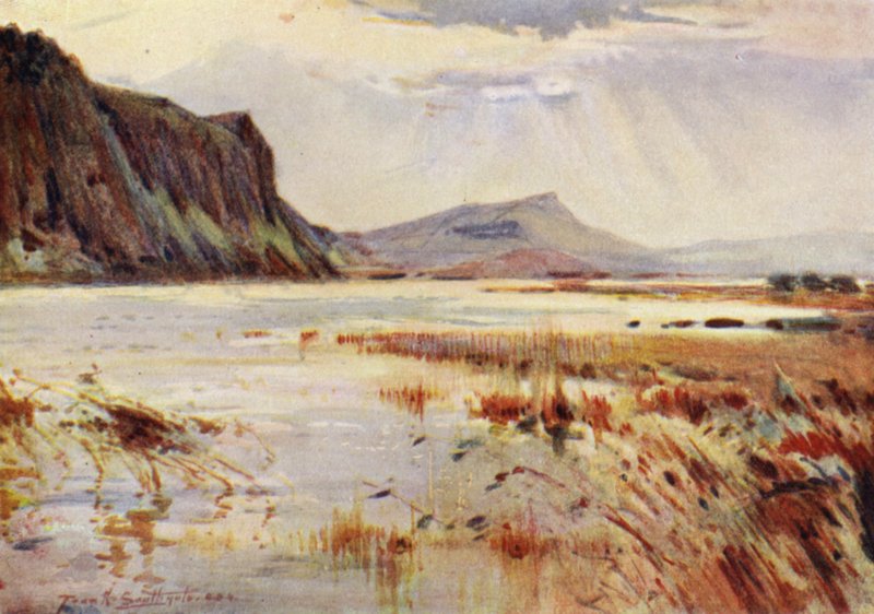 Crag Lough (väri litho) tekijältä Frank Southgate