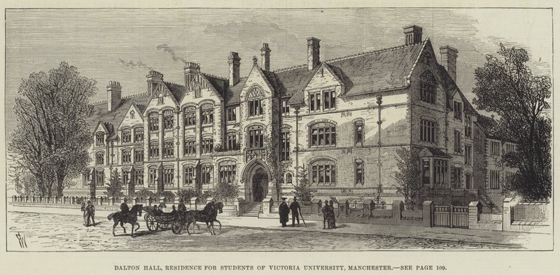 Dalton Hall, Victoria Universityn opiskelijoiden asuinpaikka, Manchester tekijältä Frank Watkins