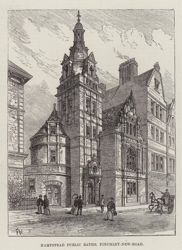 Hampstead Public Baths, Finchley-New-Road tekijältä Frank Watkins