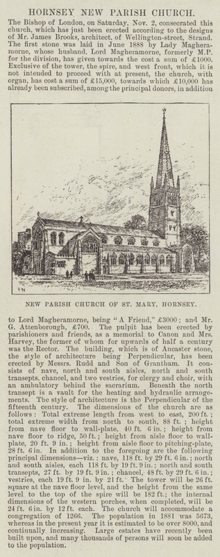 Uusi seurakuntakirkko St Mary, Hornsey tekijältä Frank Watkins