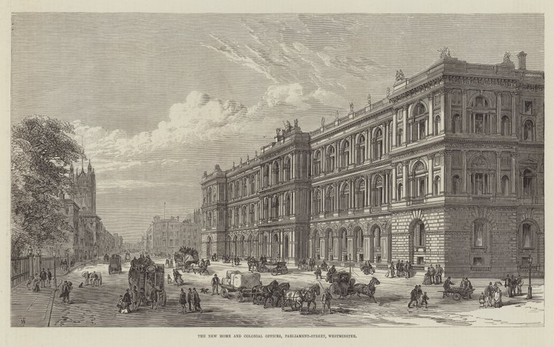 The New Home and Colonial Offices, Parliament-Street, Westminster tekijältä Frank Watkins