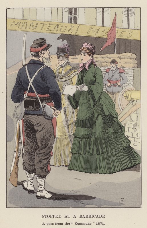 Pysähtyi barrikadilla, passin kommuunista 1871 tekijältä François Courboin