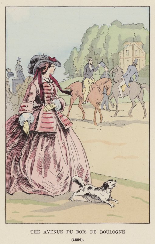 Avenue du Bois de Boulogne, 1856 tekijältä François Courboin