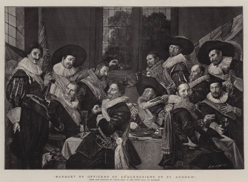 Arquebusiers of St Andrew:n upseerien juhla tekijältä Frans Hals