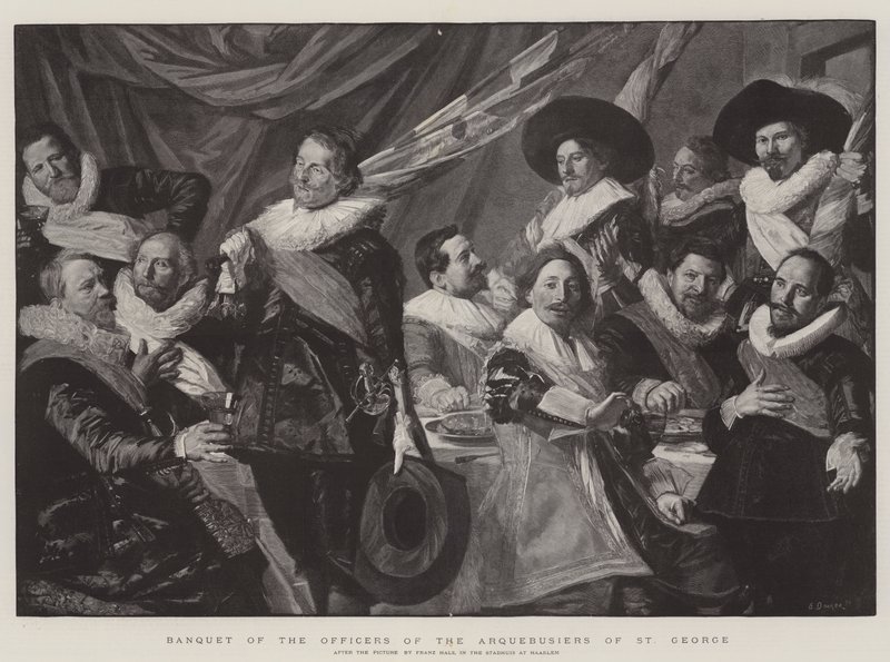 St Georgen arquebusiersin upseerien juhla tekijältä Frans Hals