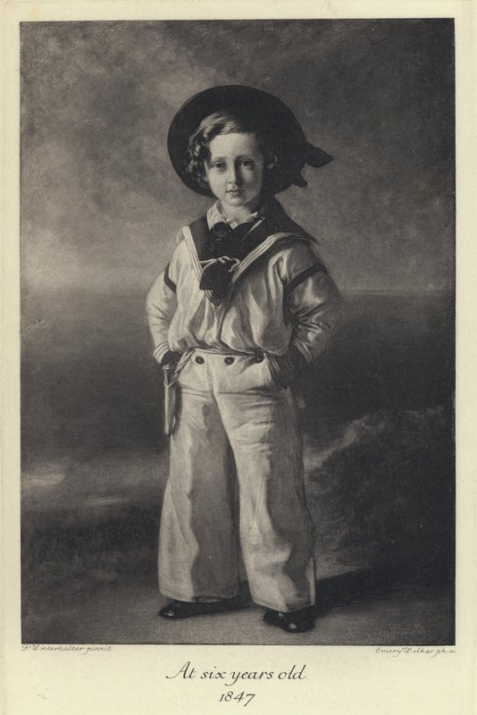 Kuningas Edward VII lapsena, 6-vuotias tekijältä Franz Xaver  Winterhalter (after)