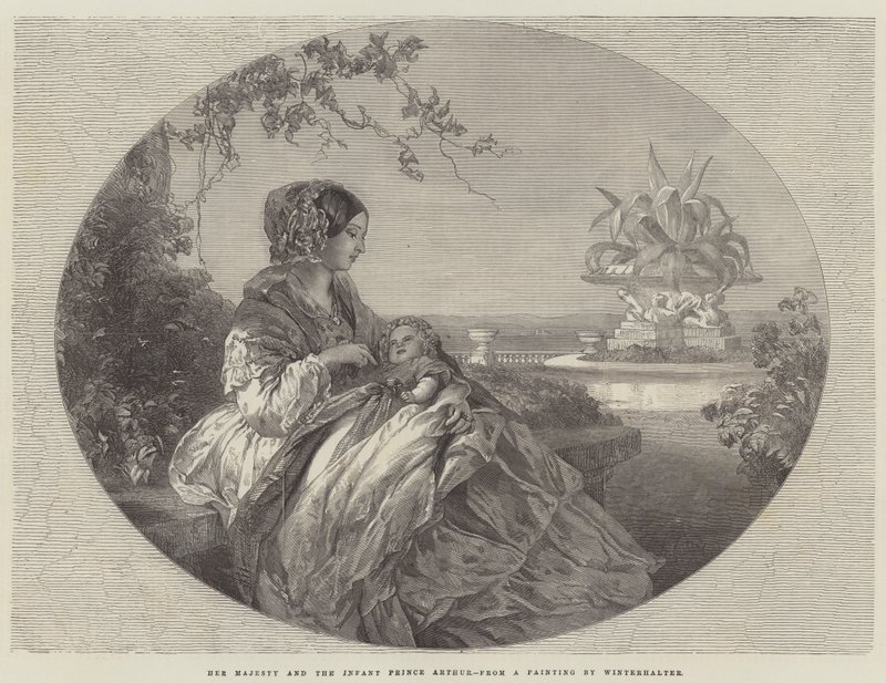 Hänen Majesteettinsa ja pikkuprinssi Arthurin lapsi tekijältä Franz Xaver Winterhalter