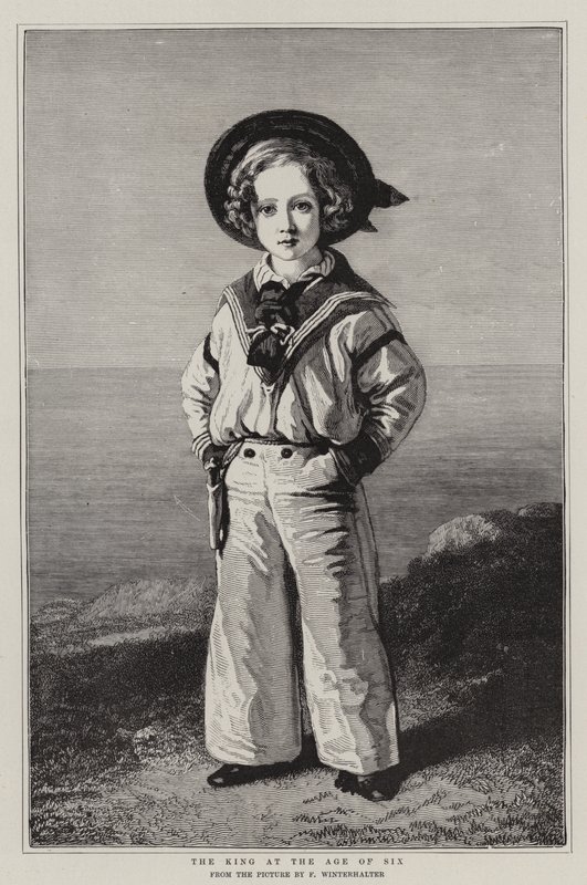 Kuningas kuusivuotiaana tekijältä Franz Xaver Winterhalter
