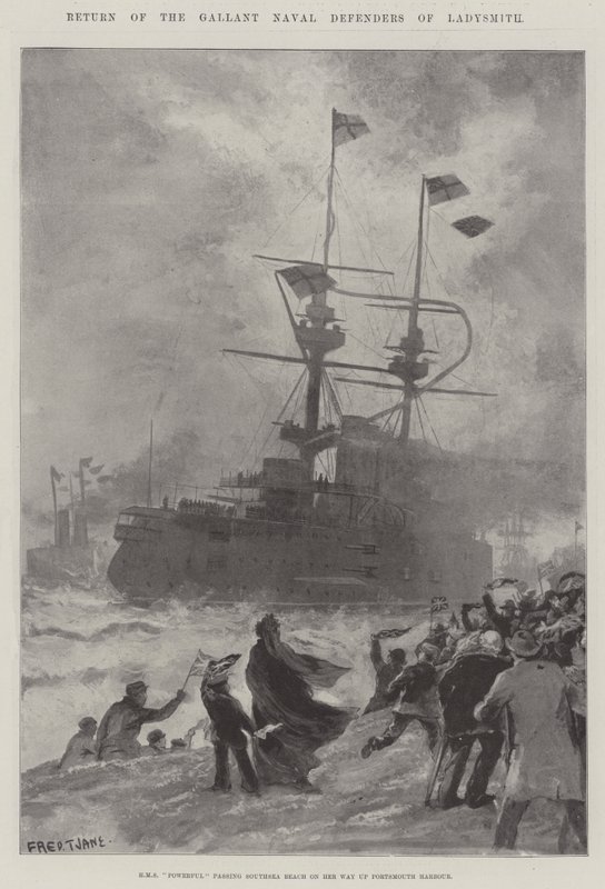 Ladysmithin Gallant Naval Defendersin paluu tekijältä Fred T. Jane